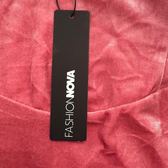 Jessica Embellished Velvet Midi Dress Size M Mauve With Rhinestone Trim - Picture 7 of 12